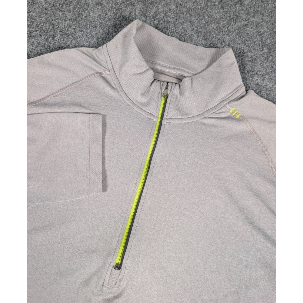 Lululemon Metal Vent Tech 1/2 Zip Pullover Mens XL Light Gray‎ Athletic